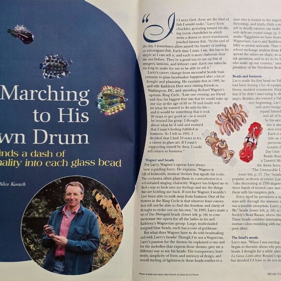 Bead And Button Magazine April 1998 Brick Stitch Sculpturs To Weave - Picture 14 of 16